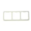 Enjoliveur triple blanc 60x166mm