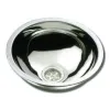 Evier inox rond D=330 / H=150