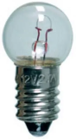 Lampe E10 sphérique 12V 3W