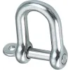 Manille droite à axe imperdable Ø4mm Inox 316