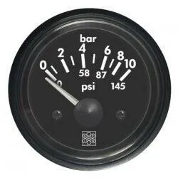 Manomètre 0-10 bar 24V - Diam 52mm