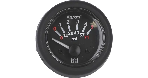 Manomètre Digital 52 Mm Rouge - 12V/24V - Jusqu'à 232 PSI - Parfait Pour Camion, Voiture, Moto