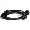 Mix&Match : Câble adaptateur de 1m pour sonde CHIRP 12MM vers double prises sondeur Navico Bleue