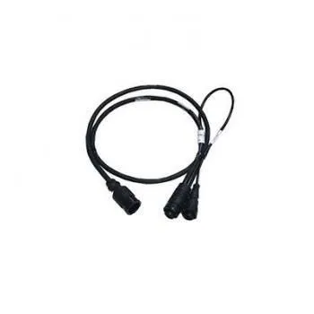 Mix&Match : Câble adaptateur de 1m pour sonde CHIRP 12MM vers double prises sondeur Navico Xsonic 5 à 9 Broches