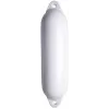 Pare-battage cylindrique blanc / 2 anneaux blancs Ø150 x L580mm