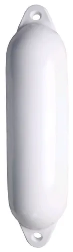 Pare-battage cylindrique blanc / 2 anneaux blancs Ø210 x L620mm