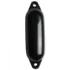 Pare-battage cylindrique noir / 2 anneaux noirs Ø180 x L600mm