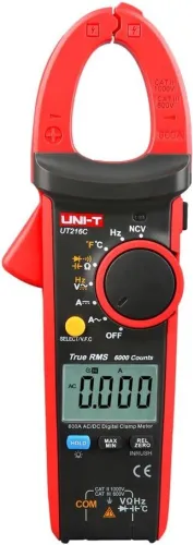 Pince ampèremétrique, TRMS, 60MOhm, 1MHz, OLED, 600A