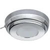 Plafonnier LED  Ø90mm TIMS inox 10-30V  Blanc naturel - interrupteur