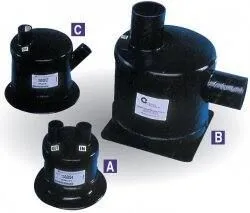 Pots à barbotage E Horizontale / S Verticale 5'' Ø127mm