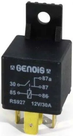 Relais 5 bornes 12V 30A Diode fixation