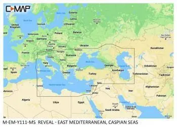 Carte C-MAP® Reveal™ Méditerranée Est / Mer Noire & Caspienne