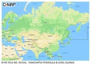 Carte C-MAP® Reveal™ Kamtchatka & Îles Kouriles
