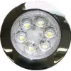 Spot 6 POWERLEDs Large 100° - 10-30V - Ø 90mm - IP67