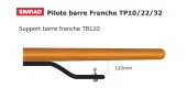 Support de tiller de 120 mm (4,8 pouces)