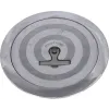 Trappe ronde 12'' en aluminium avec dormant aluminium (sans charnière)