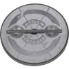 Trappe ronde 15'' en aluminium avec dormant acier (sans charnière)