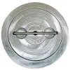 Trappe ronde 8'' en aluminium avec dormant aluminium (sans charnière)