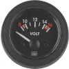 Voltmètre 8-16V Analogique aiguille blanche DIA. 52mm