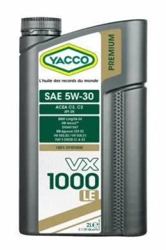 Yacco VX 1000 LE 5W30 - 5L