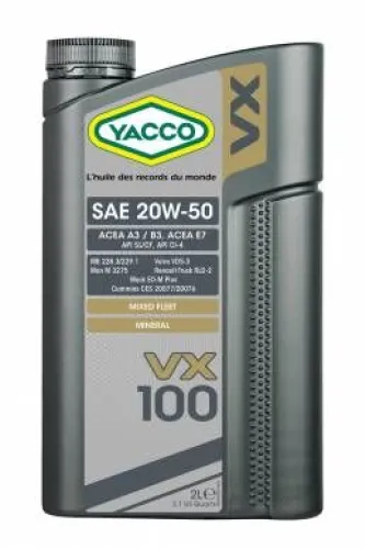 YACCO VX100 20W50 - 5L