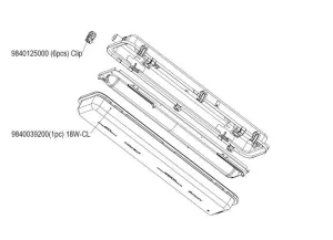 Eclairage technique LED 230V Série 1445 S 2200HF 840