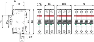 DISJONCTEUR 1P 230/400V 6A