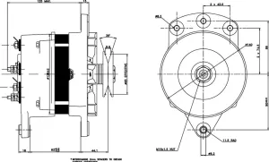 Alternateur Prestolite 12V 90A