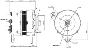 Alternateur Prestolite 24V 60A