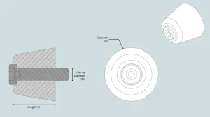 ANODE P/ SR80-100 MECANISME - 4/6HP