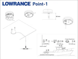 Antenne GPS Point-1 Lowrance