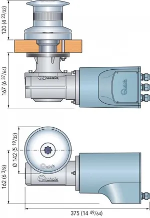 Cabestan TUMBLER 24V 1000W