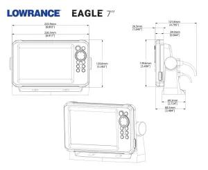 Combiné GPS/sondeur Lowrance® Eagle 7