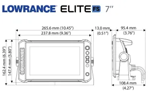 Combiné tactile GPS/Sondeur Lowrance® Elite™ FS 7