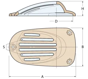 Crépine bronze Série 1261 - 2''1/2