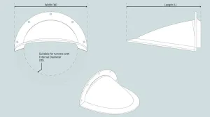 DEFLECTEURS TUNNEL POUPE 125 MM MODELE LONG