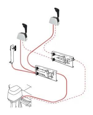 Différentiel gaz double commande pour 33C