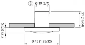 Eclairage de courtoisie IRENE LED 12/24V