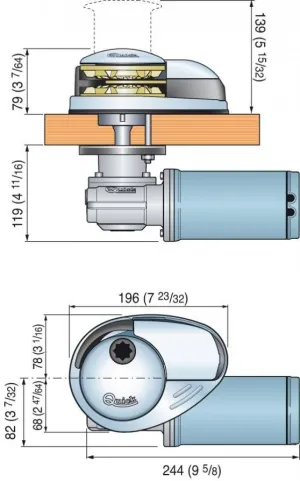 Guindeau Prince DP2 12V 500W avec poupée 6mm
