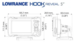 Hook Reveal 5'' Combiné GPS/Sondeur avec sonde HDI 50/200kHz