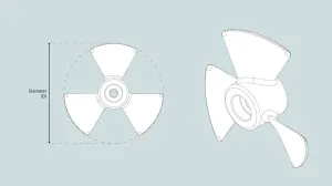 Kit hélice de rechange pour modèle 12V
