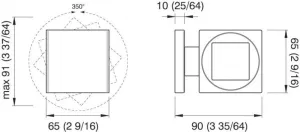 Liseuse chrome JOYCE 12/24V 10W