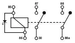 Mini relais bipolaire 24VDC 10A