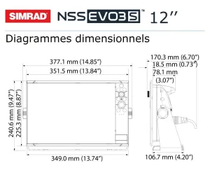 NSS Evo3S 12'' Combiné tactile multifonctions sans sonde (Sans port HDMI)