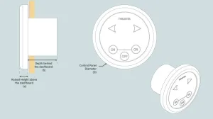 Panneau rond à touches sensitives