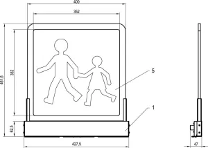 Pictogrammes bus scolaire arrière