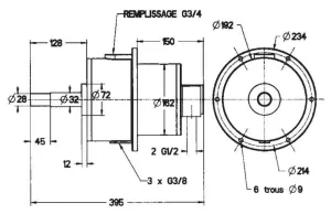Pompe hydraulique 200 CT EMB