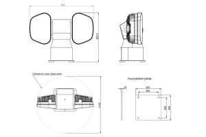 PROJECTEUR DE RECHERCHE SL2 Wh/AC/15m/OPIP67