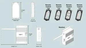 RADIO COMMANDE 12/24V KITPOUR 2 PROPULSEURS ET 2 GUINDEAUX