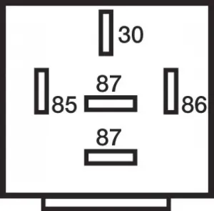 Relais 5 bornes 24V 20A Diode fixation